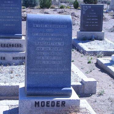 MERWE Margaretha, van der nee LIEBENBERG 1893-1948