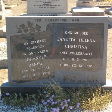 MÖLLER Johannes Daniel 1886-1976 &amp; Janetta Helena Christina VOLLGRAAFF 1905-1992