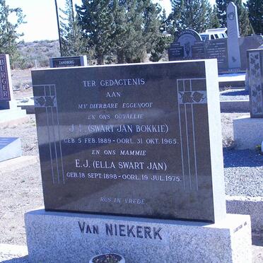 NIEKERK J.L., van 1889-1965 &amp; Ella J. 1898-1975