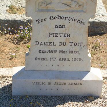 TOIT Pieter Daniel, du 1891-1919