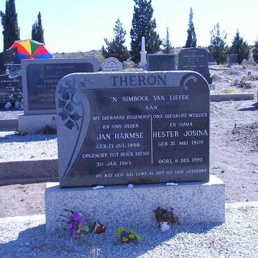 THERON Jan Harmse 1898-1967 &amp; Hester Josina 1909-1993