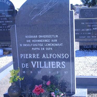 VILLIERS Pierre Alfonso, de 1932-1997