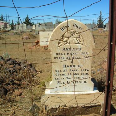 VISSER Andries 1912-1912 :: VISSER Harold 1917-1918