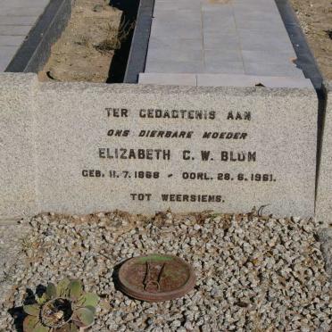 BLOM Elizabeth C.W. 1868-1961