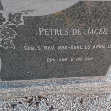 JAGER Petrus, de 1896-1955