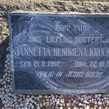 KROUKAMP Jannetta Hendriena 1962-1963