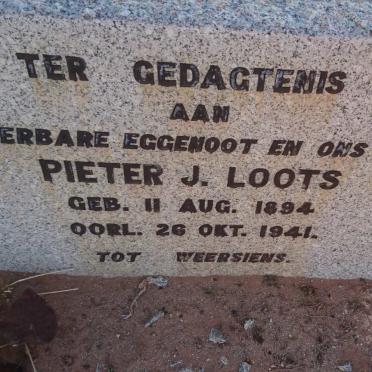 LOOTS Pieter J. 1894-1941