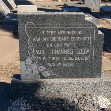 LOUW Paul Johannes 1878-1962