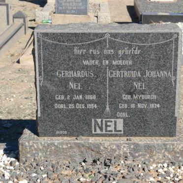 NEL Gerhardus 1868-1954 &amp; Gertruida Johanna MYBURGH 1874-