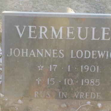 VERMEULEN Johannes Lodewicus 1901-1985