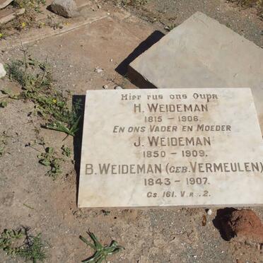 WEIDEMAN H. 1815-1906 :: WEIDEMAN J. 1850-1909 &amp; B. VERMEULEN 1843-1907