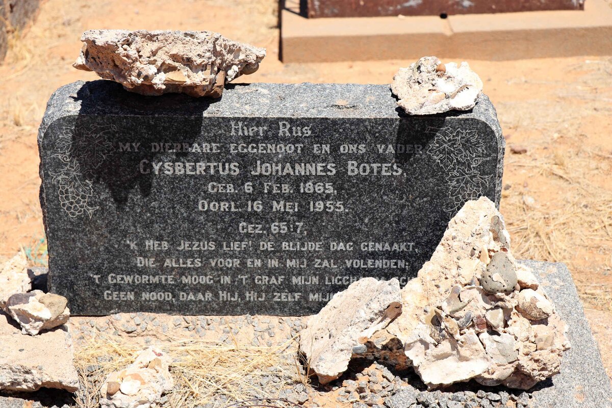 BOTES Gysbertus Johannes 1865-1955