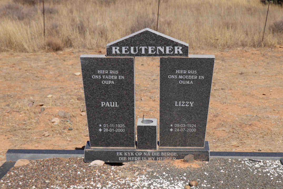 REUTENER Paul 1925-2000 & Lizzy 1924-2000