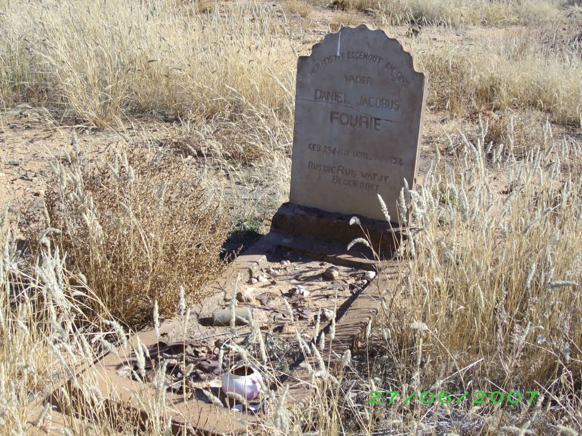 FOURIE Daniel Jacobus 1881-1954