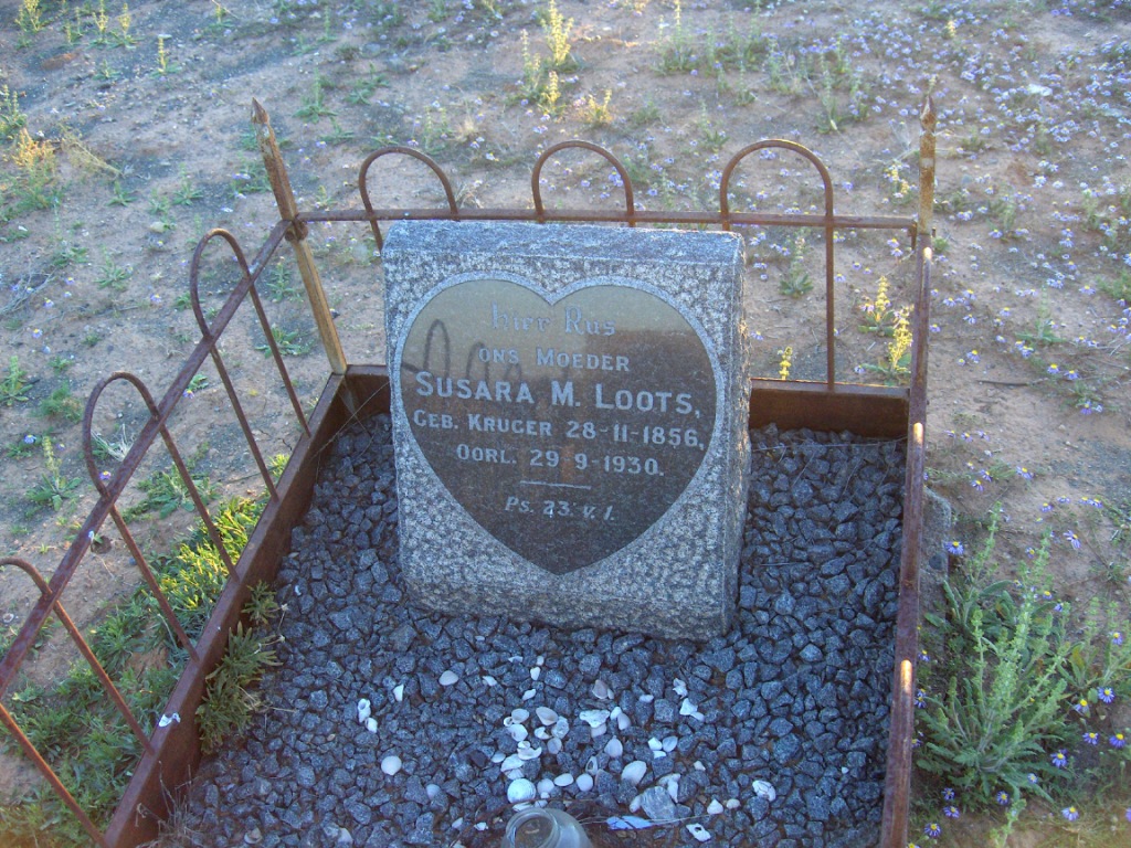 LOOTS Susara M. nee KRUGER 1856-1930