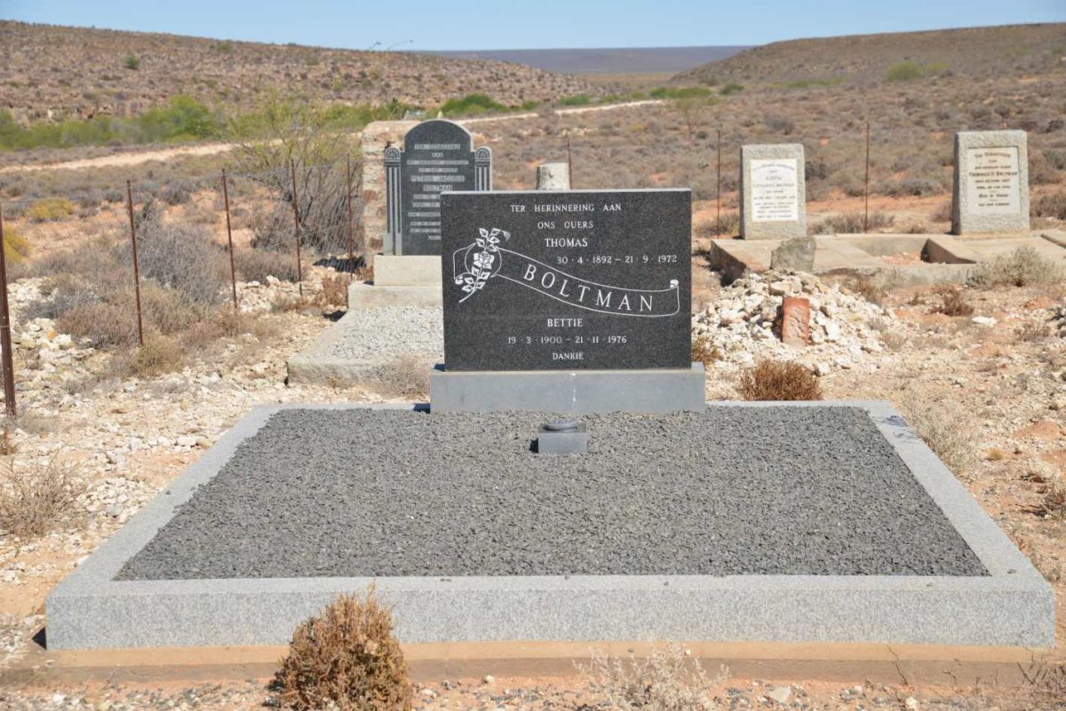 BOLTMAN Thomas 1892-1972 & Bettie 1900-1976
