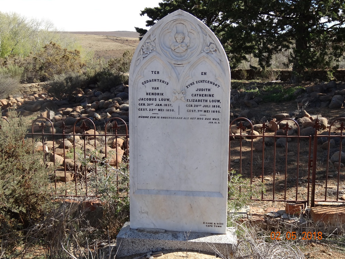 LOUW Hendrik Jacobus 1857-1898 & Judith Catherine Elizabeth 1856-1895