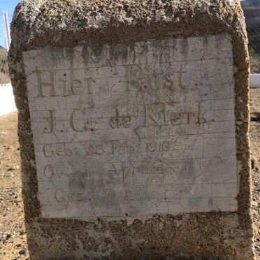 Northern Cape, CALVINIA district, Rietvlei 431, farm cemetery