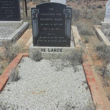 LANGE Hendrina Maria, de nee NEL 1915-1970