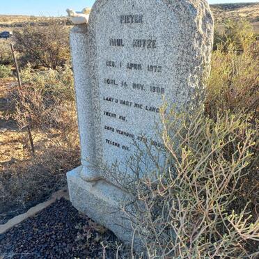 KOTZE Pieter Paul 1872-1908