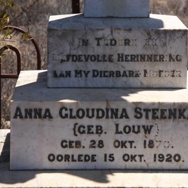 STEENKAMP Anna Gloudina nee LOUW 1870-1920