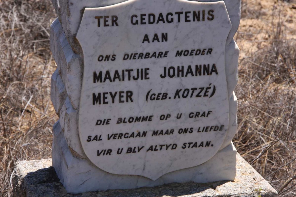 MEYER Maaitjie Johanna nee KOTZE