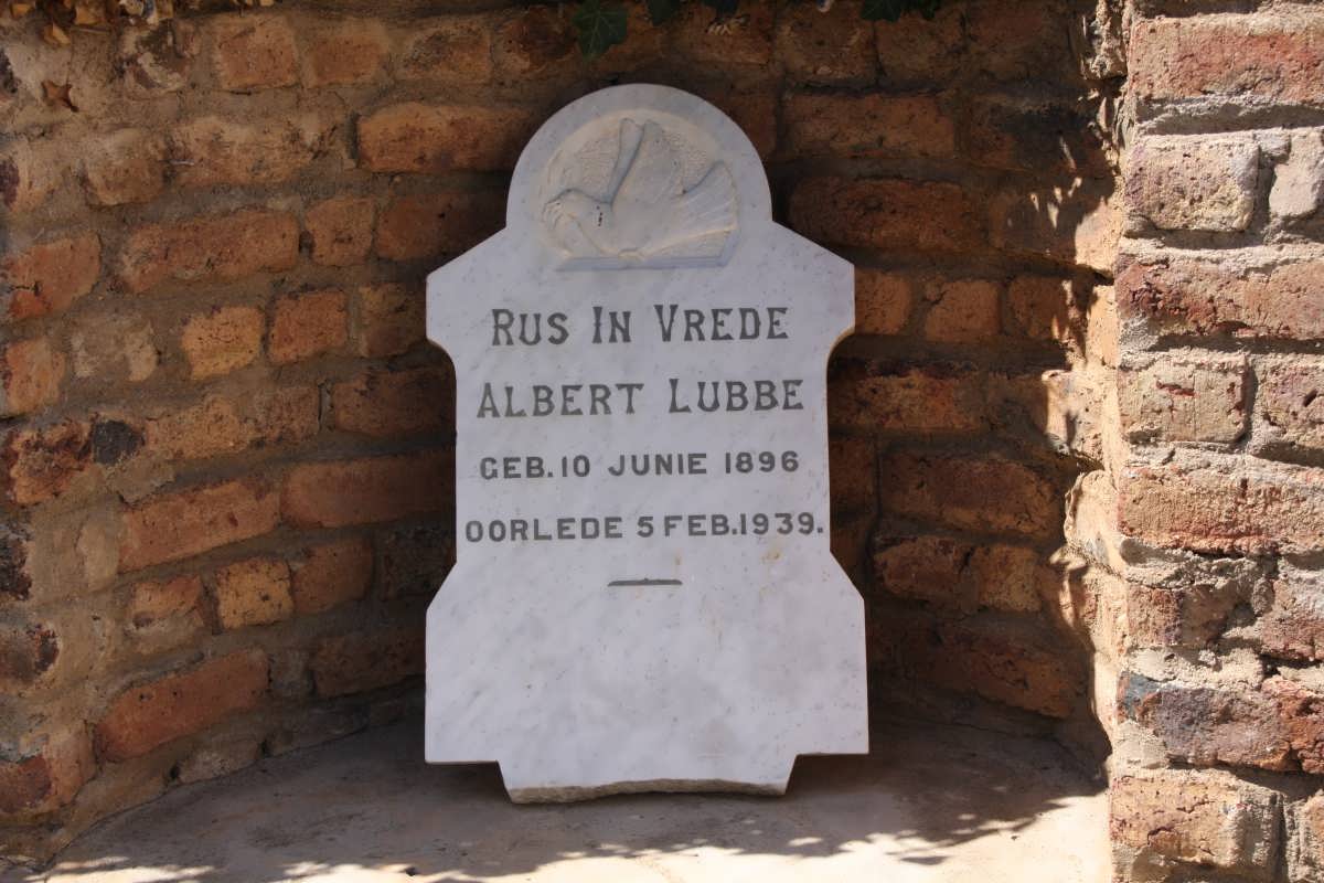 LUBBE Albert 1896-1939