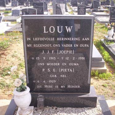 LOUW J.J.F. 1915-1991 &amp; P.S.E.  NEL 1929-