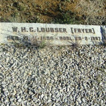 LOUBSER W.H.C. nee FRYER 18??-1967