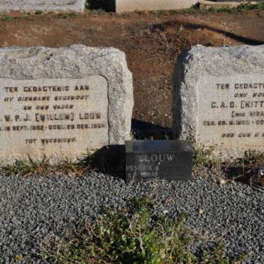 LOUW C.W.P.J. 1882-1959 &amp; C.A.D VISAGIE 1890-1961 :: LOUW Hendrik 1930-1996