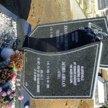LOUW Jacobus Adriaan 1936-2002 &amp; Johanna Cornelia STEENKAMP 1934-