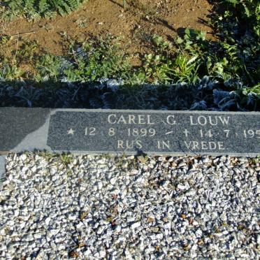 LOUW Carel G. 1899-1959