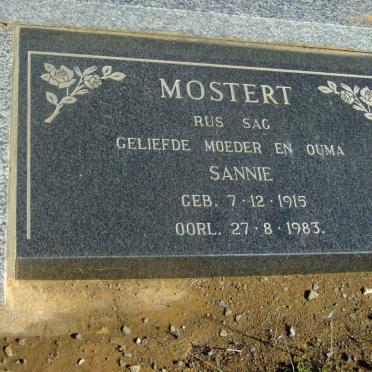 MOSTERT Sannie 1915-1983
