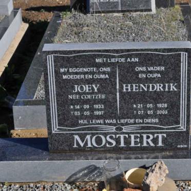 MOSTERT Hendrik 1928-2005 &amp; Joey COETZEE 1933-1997