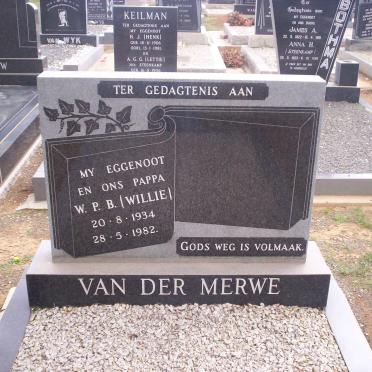 MERWE W.P.B., van der 1934-1982