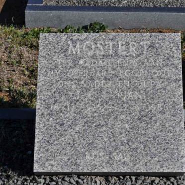 MOSTERT J.F.J. 1925-1986