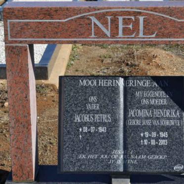 NEL Jacobus Petrus 1943- &amp; Jacomina Hendrika JANSE VAN NOORDWYK 1945-2003