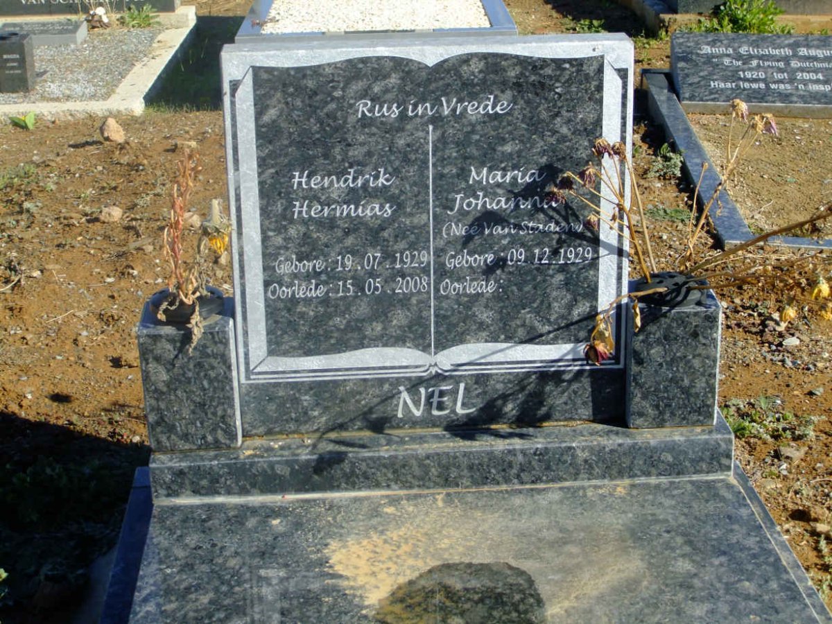 NEL Hendrik Hermias 1929-2008 & Maria Johanna VAN STADEN 1929-