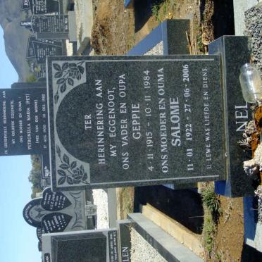 NEL Geppie 1915-1984 &amp; Salome 1922-2006