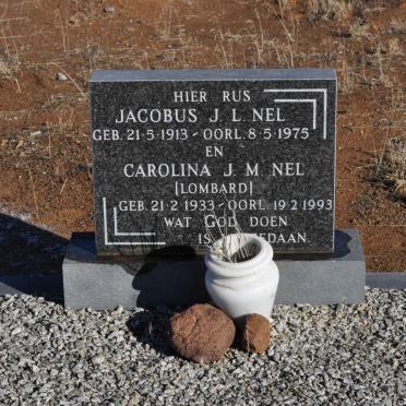 NEL Jacobus J.L. 1913-1975 &amp; Carolina J.M. LOMBARD 1933-1993