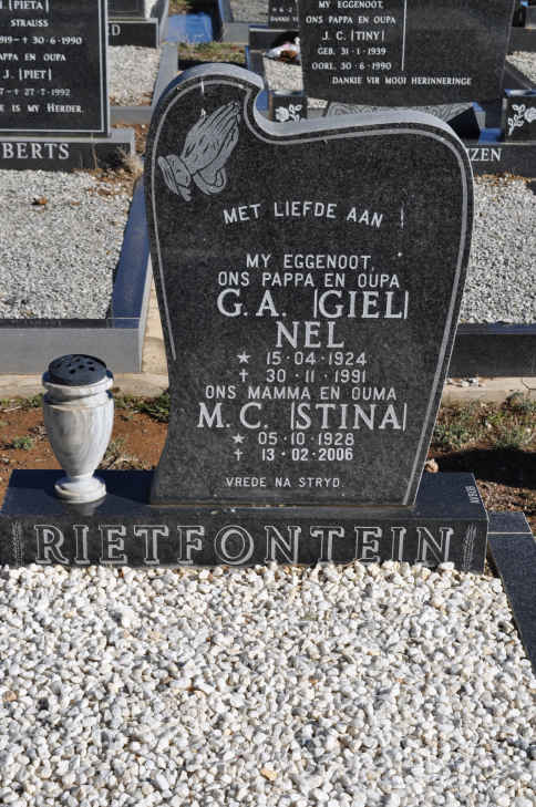 NEL G.A. 1924-1991 & M.C. 1928-2006