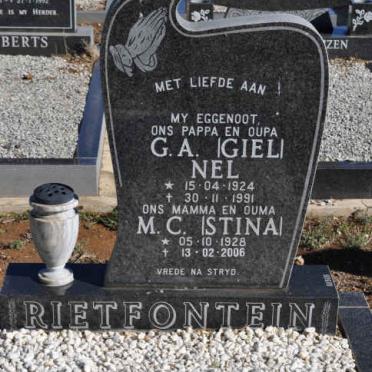 NEL G.A. 1924-1991 &amp; M.C. 1928-2006