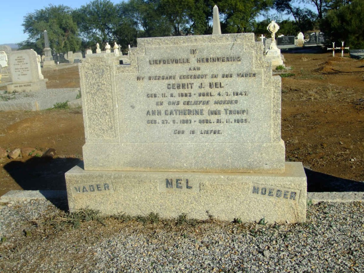 NEL Gerrit J. 1883-1947 & Ann Catherine TROMP 1887-1965