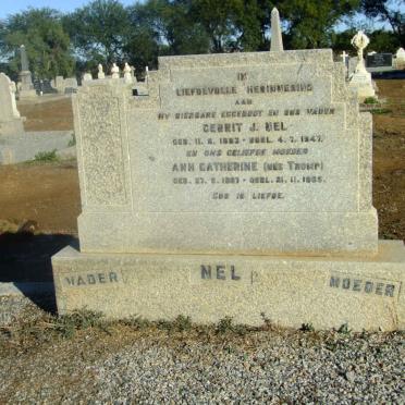 NEL Gerrit J. 1883-1947 &amp; Ann Catherine TROMP 1887-1965