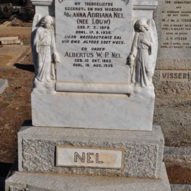 NEL Albertus W.P. 1865-1939 &amp; Johanna Adriana LOUW 1878-1935