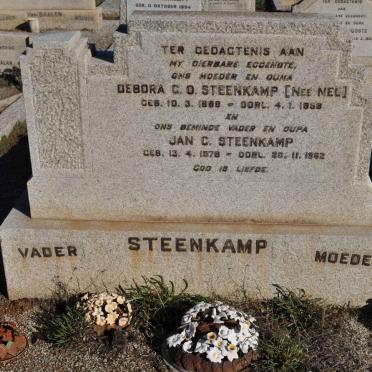 STEENKAMP Jan C. 1878-1962 &amp; Debora C.O. NEL 1888-1958