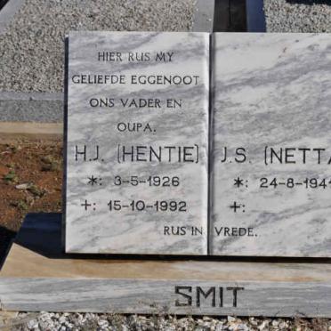 SMIT H.J. 1926-1992 &amp; J.S. 1941-