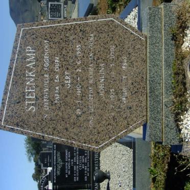 STEENKAMP Gert 1910-1985 &amp; Johnlina 1925-2002