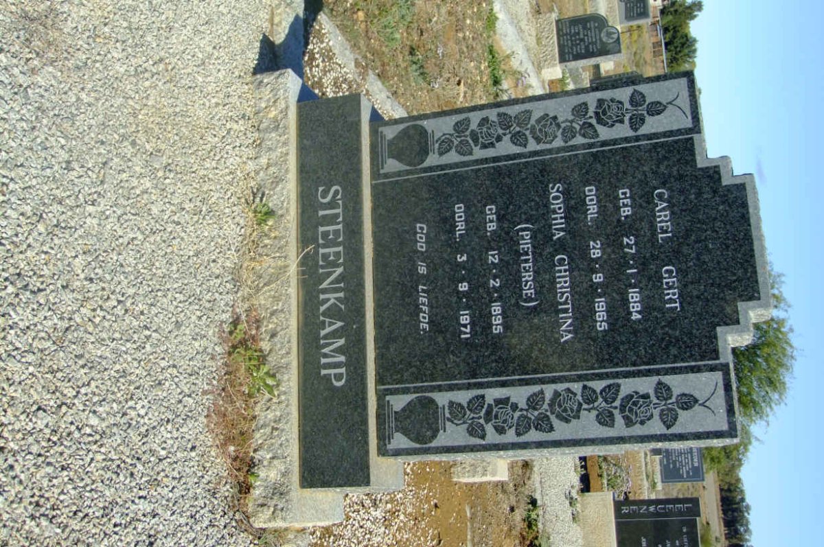 STEENKAMP Carel Gert 1884-1965 & Sophia Christina PIETERSE 1895-1971