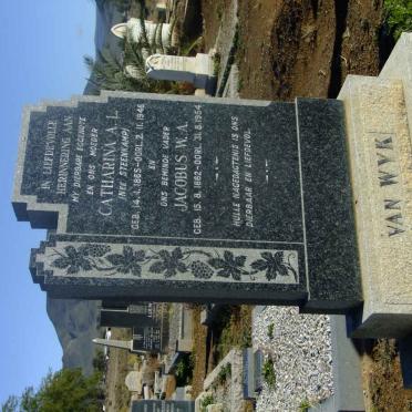 WYK Jacobus W.A., van 1862-1954 &amp; Catharina A.L. STEENKAMP 1865-1946
